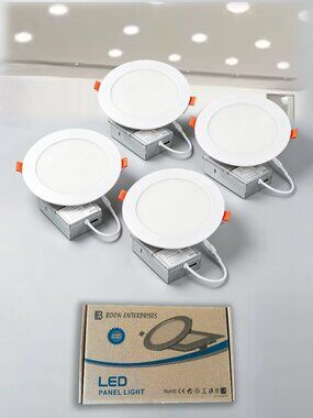 4PC SET Brand New 4 inch / 12cm LED Round  Panel Light | Warm White | 9W